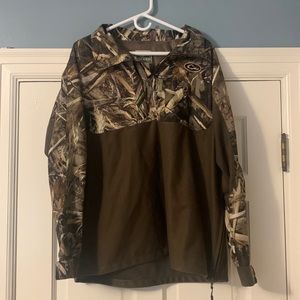 Drake Watefowl Fleece 1/4 Zip Jacket / MEDIUM / color - Realtree Max-7